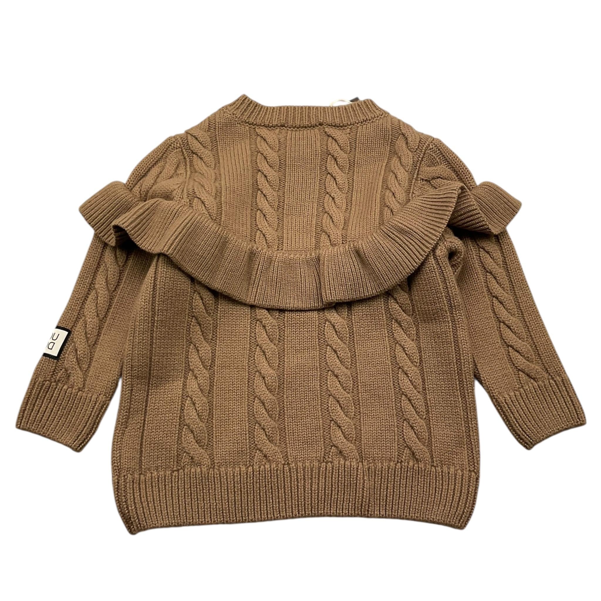 DOU DOU maglia tinta unita con balze Marrone per Neonata DV9A20NX MARRONE DOU DOU 