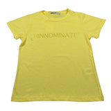 Hinnominate T-Shirt Girocollo tinta unita con Stampe Giallo per Bambina 3646M0085 GIALLO HINNOMINATE 