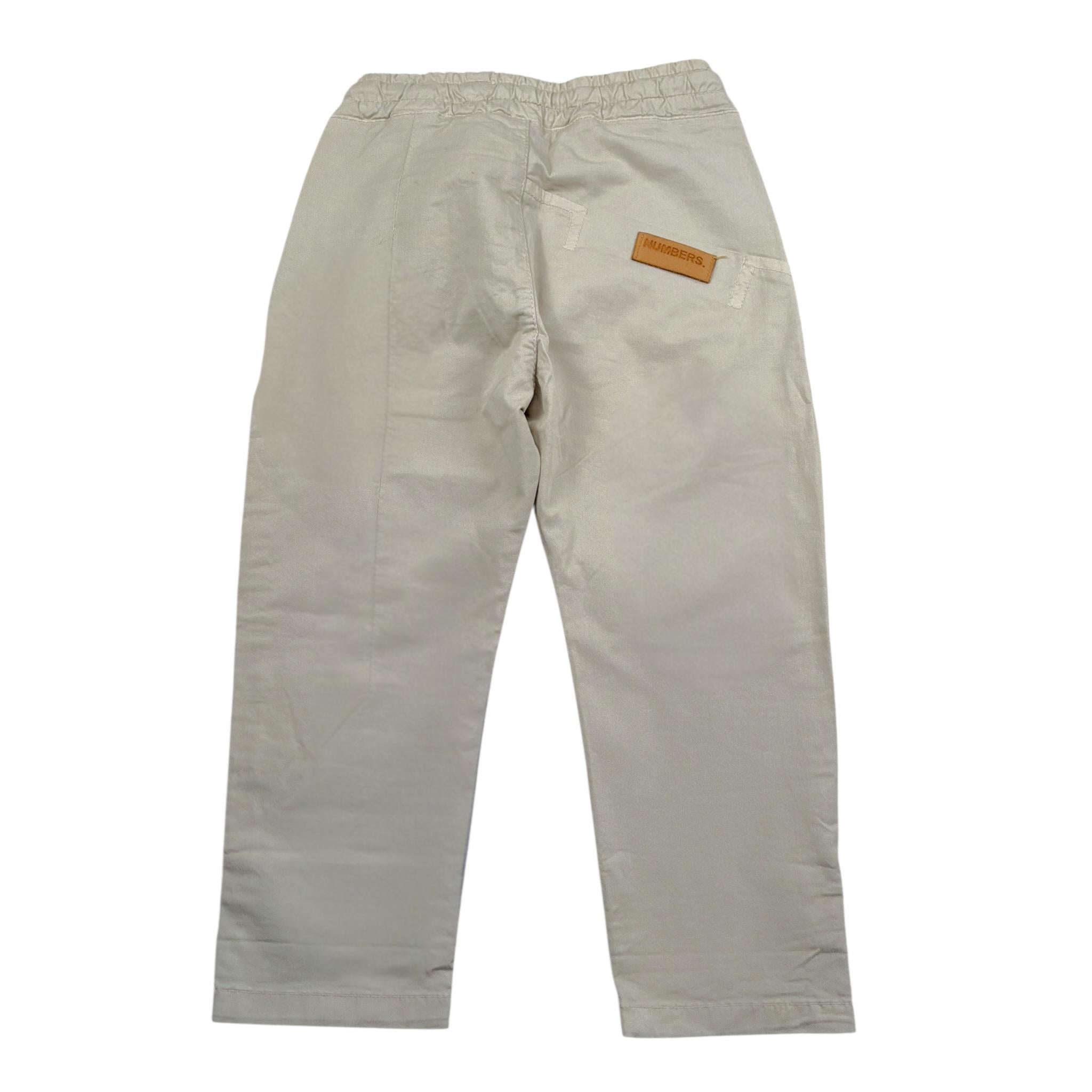 Numbers Pantalone tinta unita con Elastico In Vita Beige per Bambino RRJJR BEIGE NUMBERS 