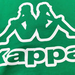 KAPPA felpa girocollo tinta unita con logo Verde per Bambino 8031F0062 VERDE KAPPA 