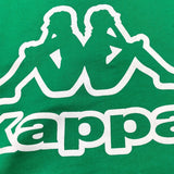 KAPPA felpa girocollo tinta unita con logo Verde per Bambino 8031F0062 VERDE KAPPA 
