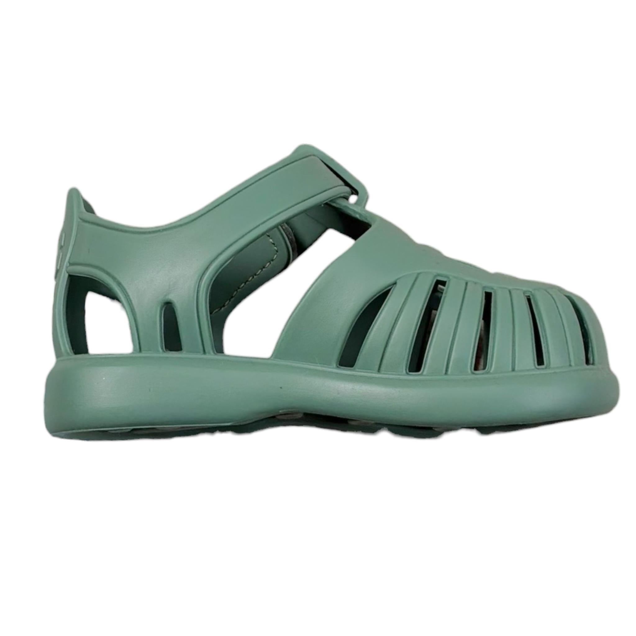 Igor Sandalo Tinta Unita con Strappi per Bambino S10271 VERDE IGOR 