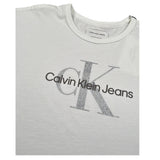 Calvin Klein T-Shirt Girocollo tinta unita con Logo Bianco per Bambina IG0IG02801XX BIANCO CALVIN KLEIN 