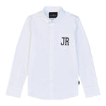 John Richmond Camicia Tinta Unita con Logo per Bambino RBP25028CA BIANCO JOHN RICHMOND 