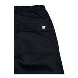 I'M Brian Pantalone Tinta Unita con Elastico In Vita per Bambino PA1240J NERO I'M BRIAN 