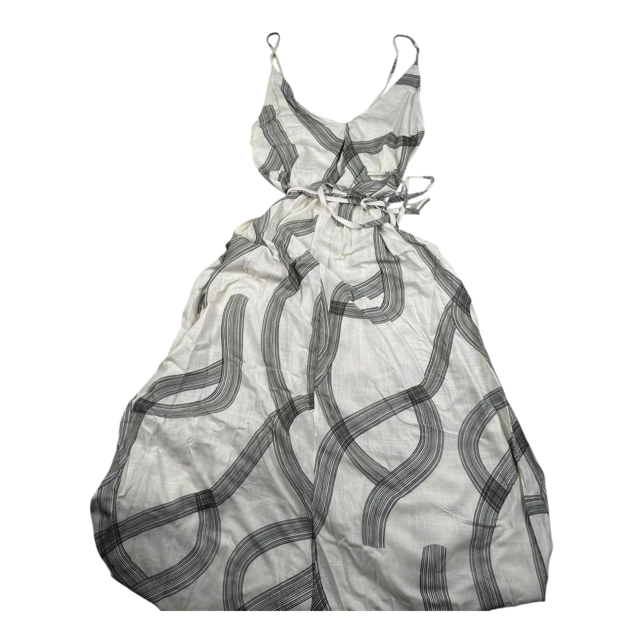 Xacus Abito Bretelline Tinta Unita con Stampe per Bambina 05562 PANNA XACUS 