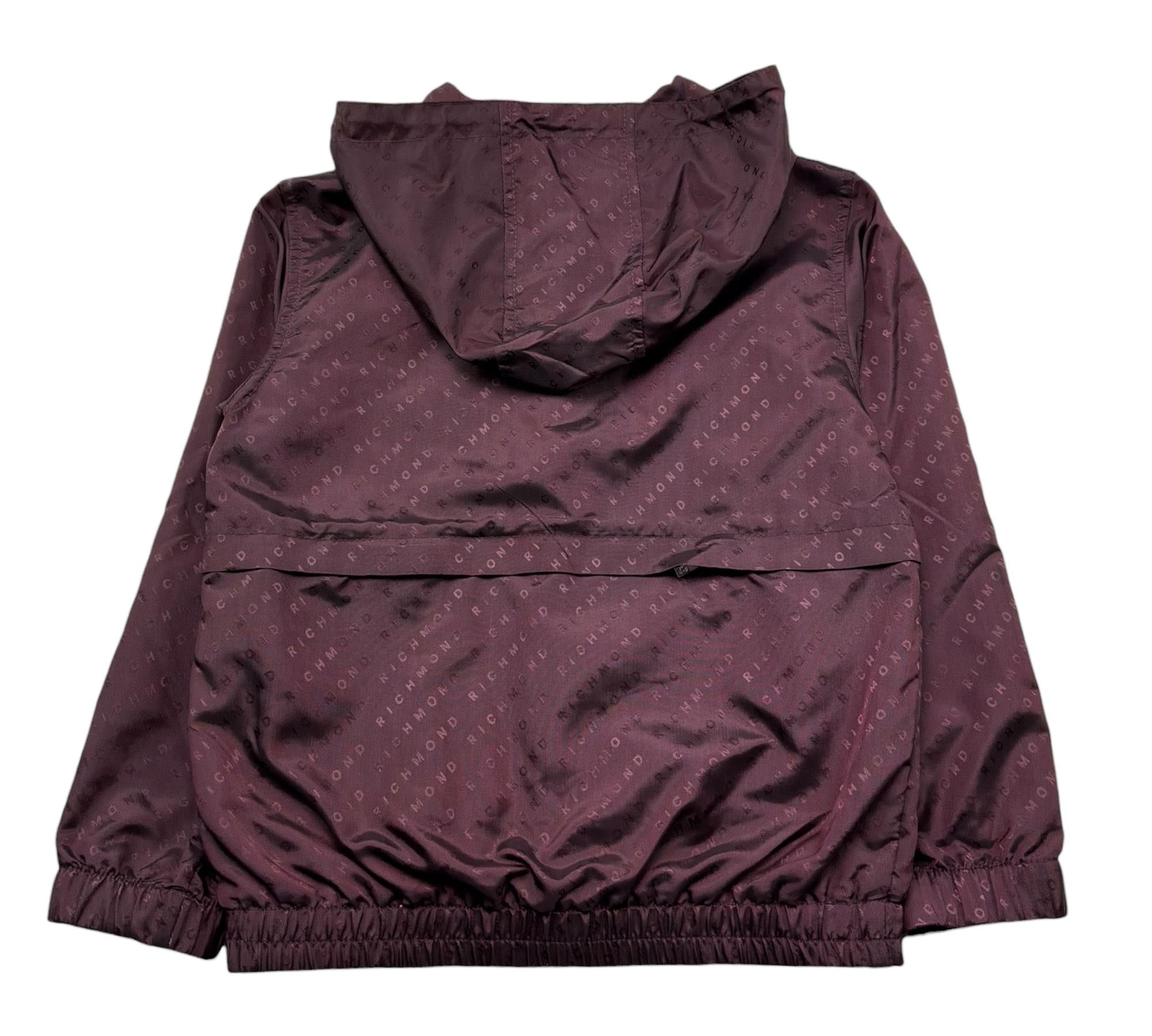 John Richmond Giubbino Tinta Unita con Zip E Cappuccio per Bambino RBP26216GB BORDEAUX JOHN RICHMOND 