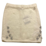 MISS BLUMARINE gonna tinta unita con applicazioni brillantini Panna per Bambina IF4008MA39P PANNA MISS BLUMARINE 