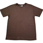 Paolo Pecora T-Shirt Girocollo Tinta Unita per Bambino PP4222 MARRONE PAOLO PECORA 