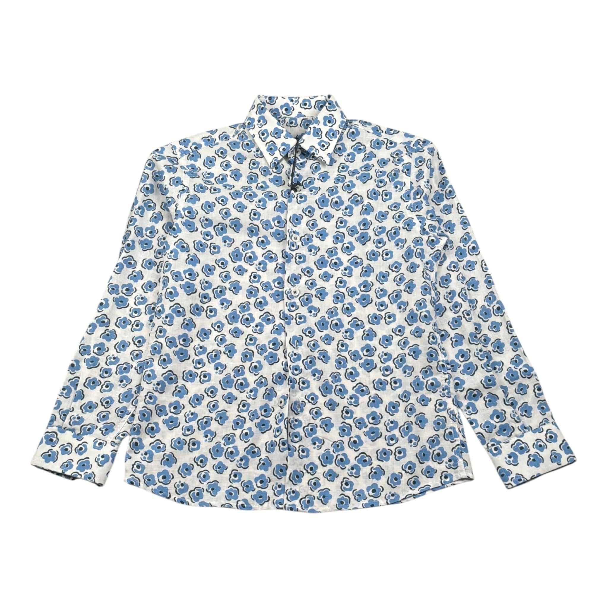 Mai'S Kids Camicia Tinta Unita con Stampa per Bambino 2589 BIANCO MAI'S KIDS 