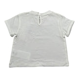 M+E' T-Shirt Girocollo Tinta Unita con Brillantini per Neonata UE1817N PANNA M+E' 