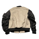 YES LONDON giubbino tinta unita con maniche in vera pelle Beige per Bambino GMBY BEIGE YES LONDON 