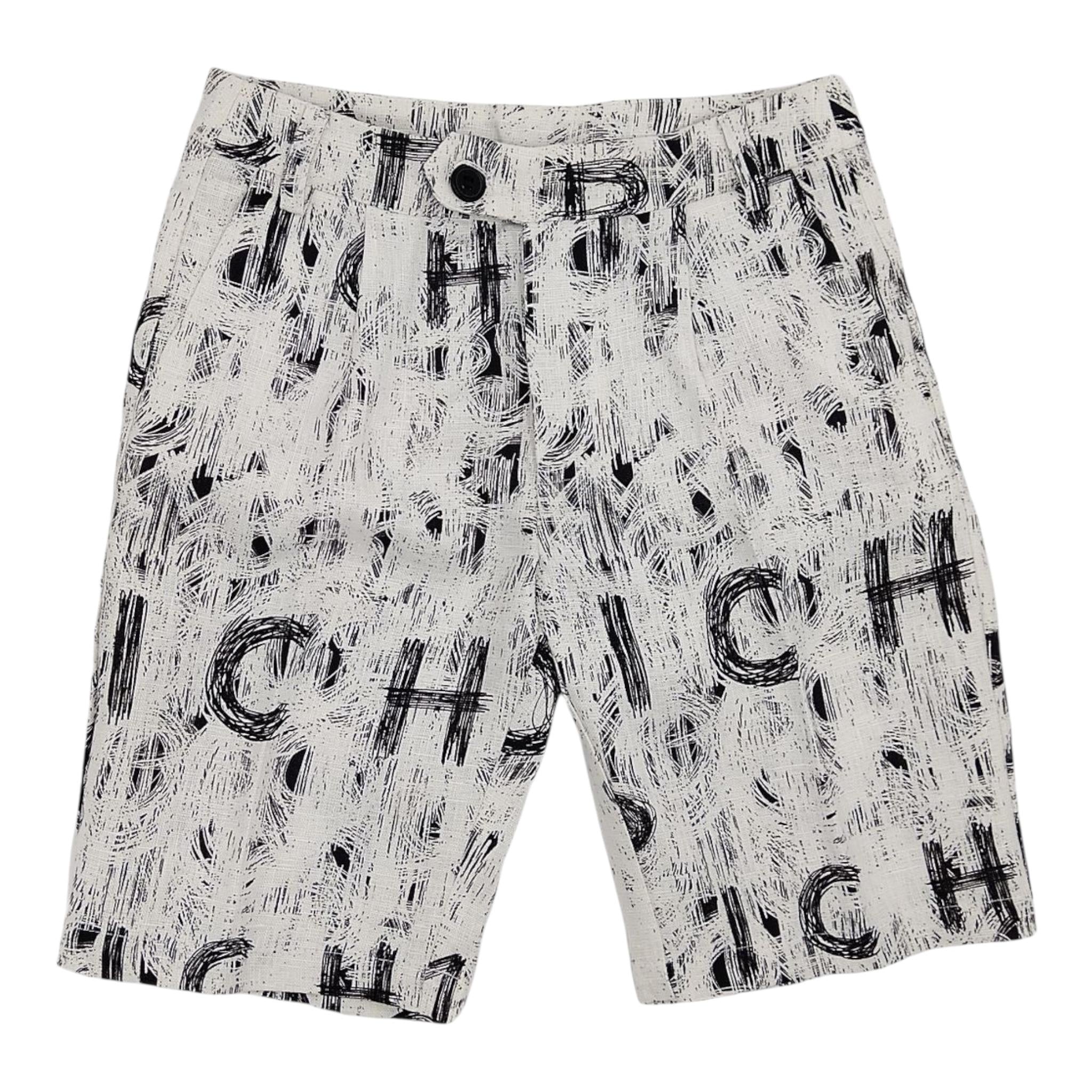 John Richmond Bermuda Tinta Unita Logato per Bambino RBO24168BE BIANCO JOHN RICHMOND 