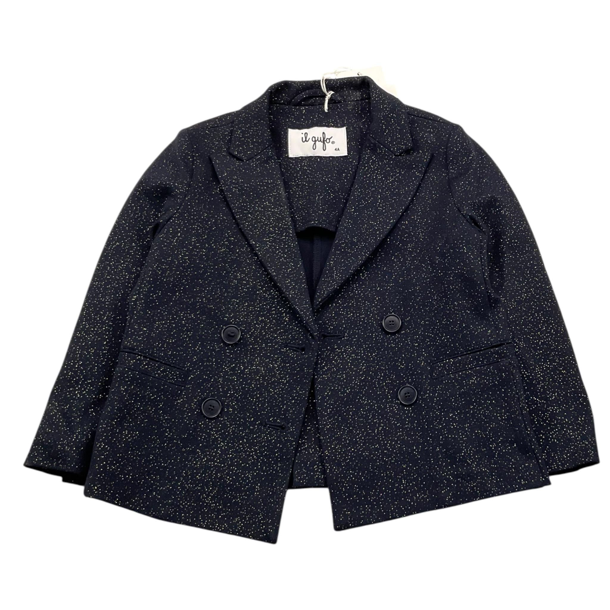 IL GUFO giacca tinta unita glitterato Blu per Bambina A24GB106M4022 BLU IL GUFO 