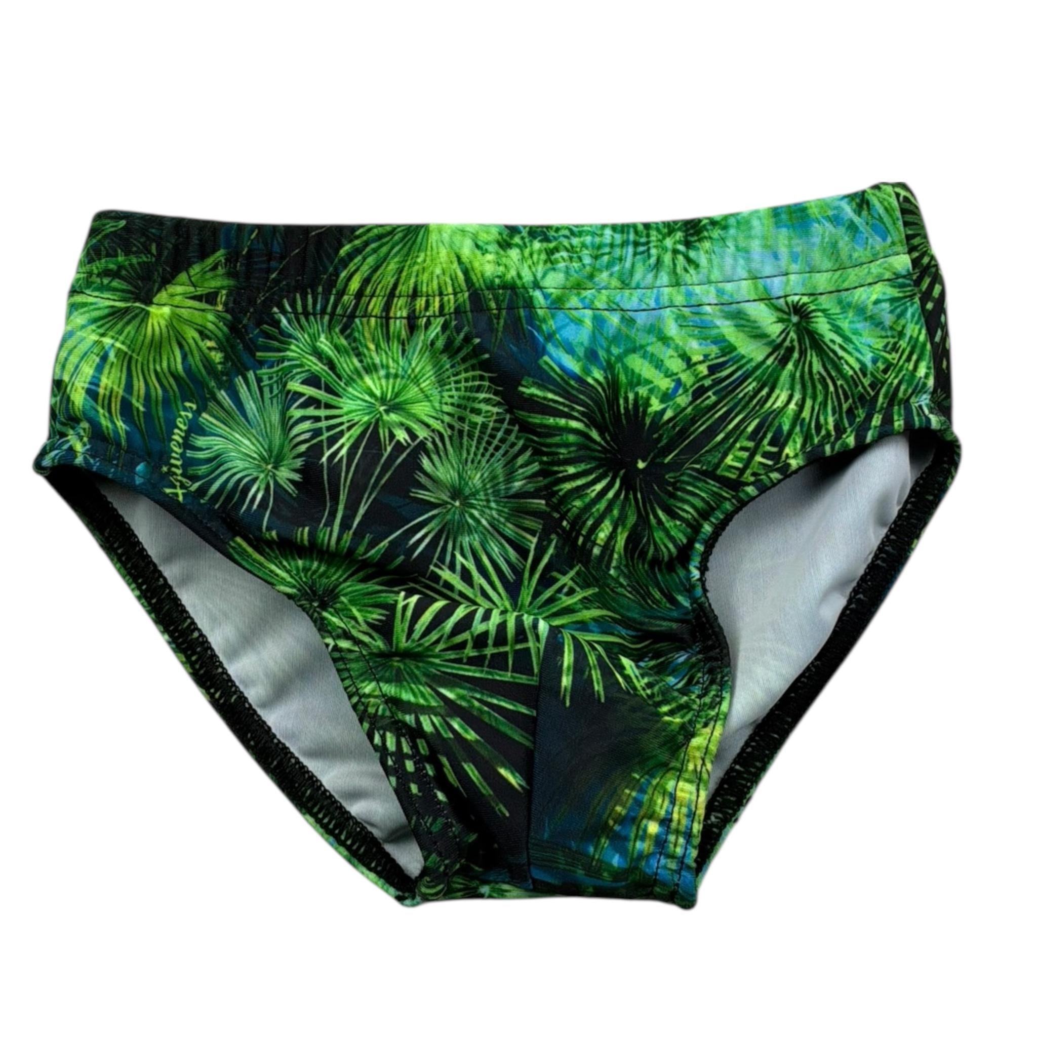 4Giveness Costume Modello Slip Tinta Unita con Fantasia per Neonato FGBI3031 VERDE 4GIVENESS 