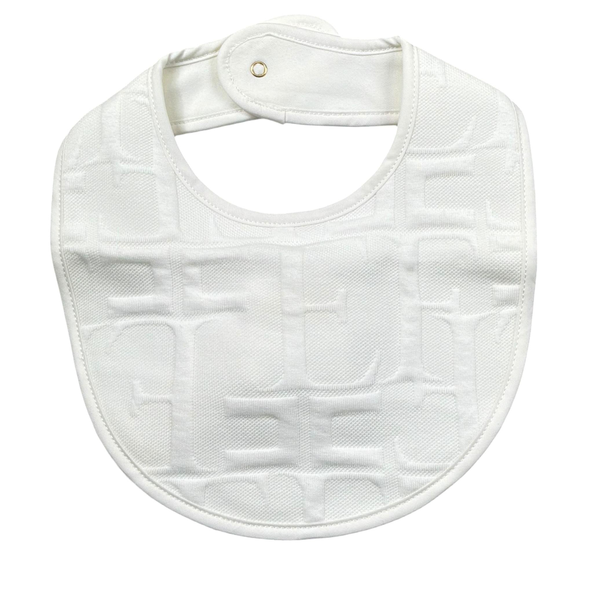 Elisabetta Franchi Bavetta Tinta Unita Logata per Neonata ENBA048 BIANCO ELISABETTA FRANCHI 