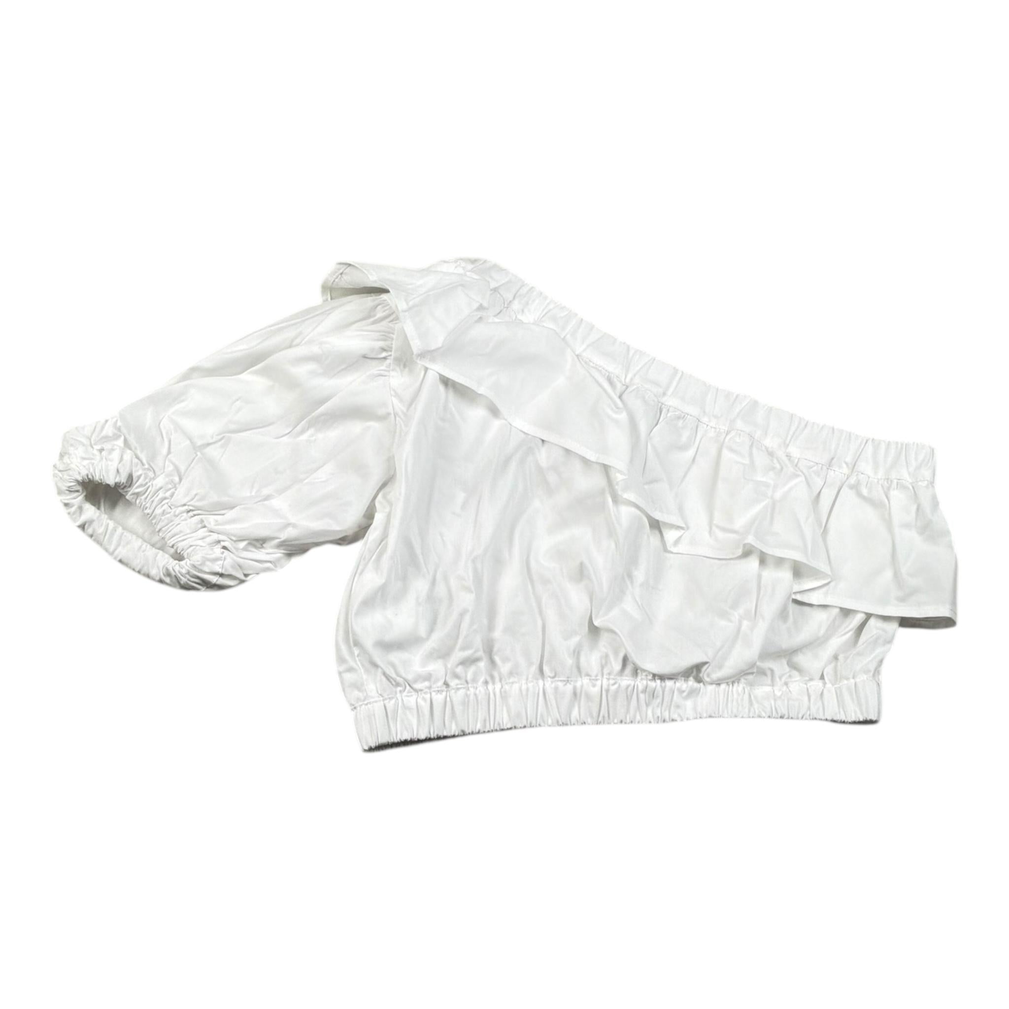 Gaelle Top Tinta Unita Monospalla per Bambina 2746M00346 BIANCO GAELLE 