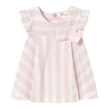 Mayoral Abito Mezza Manica Fantasia A Righe per Neonata 1847 BIANCO/ROSA MAYORAL 