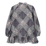 Etro Abito Manica Lunga Tinta Unita Stampa Fantasia per Bambina GW5A50 BLU ETRO 