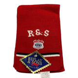 REPLAY & SONS sciarpa tinta unita con ricami Rosso per Bambino Q105 ROSSO REPLAY & SONS 