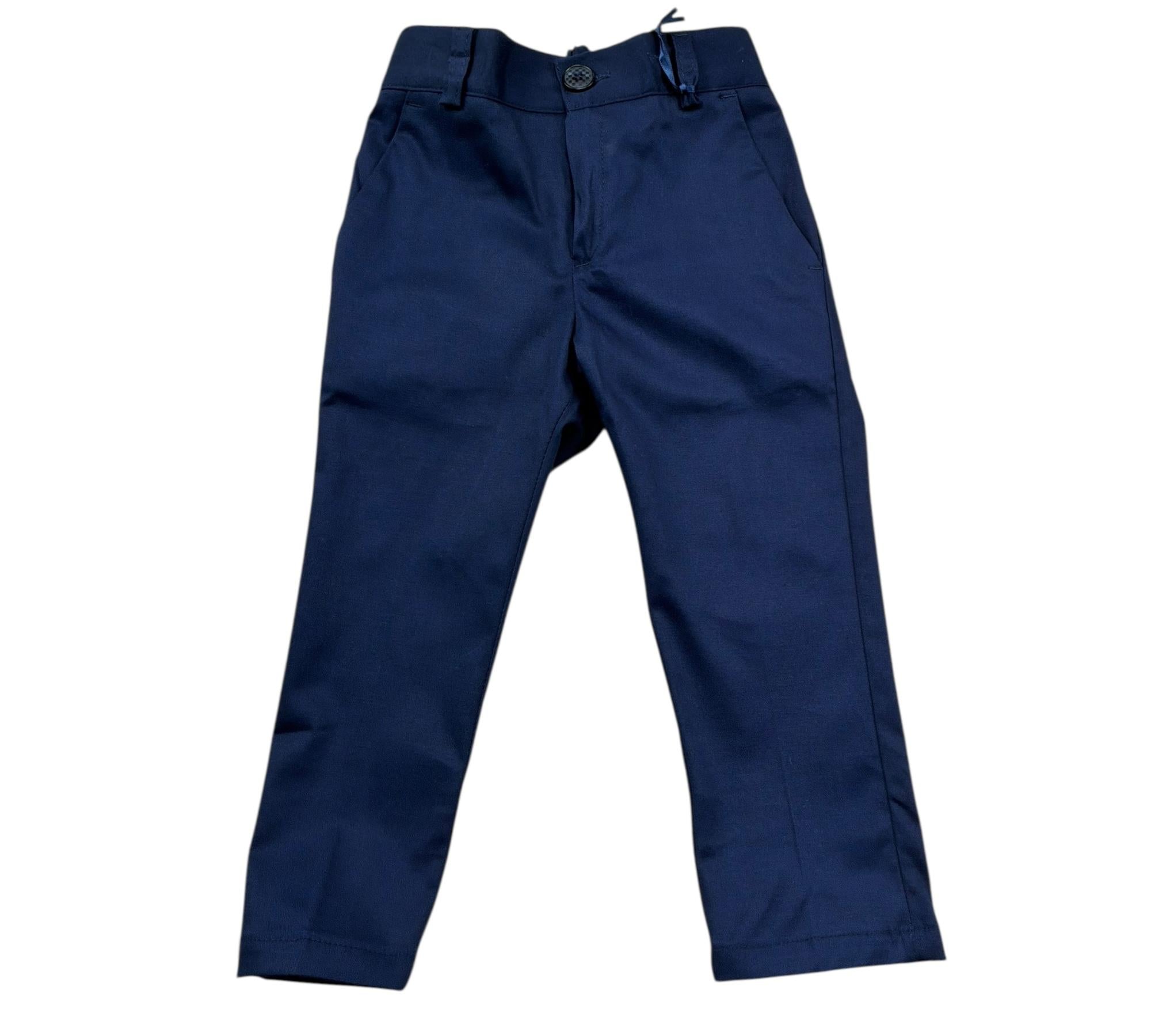 Manuel & Frank Pantalone Tinta Unita con Elastico In Vita per Neonato MF1050N BLU MANUEL & FRANK 