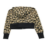 MOSCHINO felpa tinta unita con zip e cappuccio e fantasia Nero per Bambina HDF06F NERO MOSCHINO 