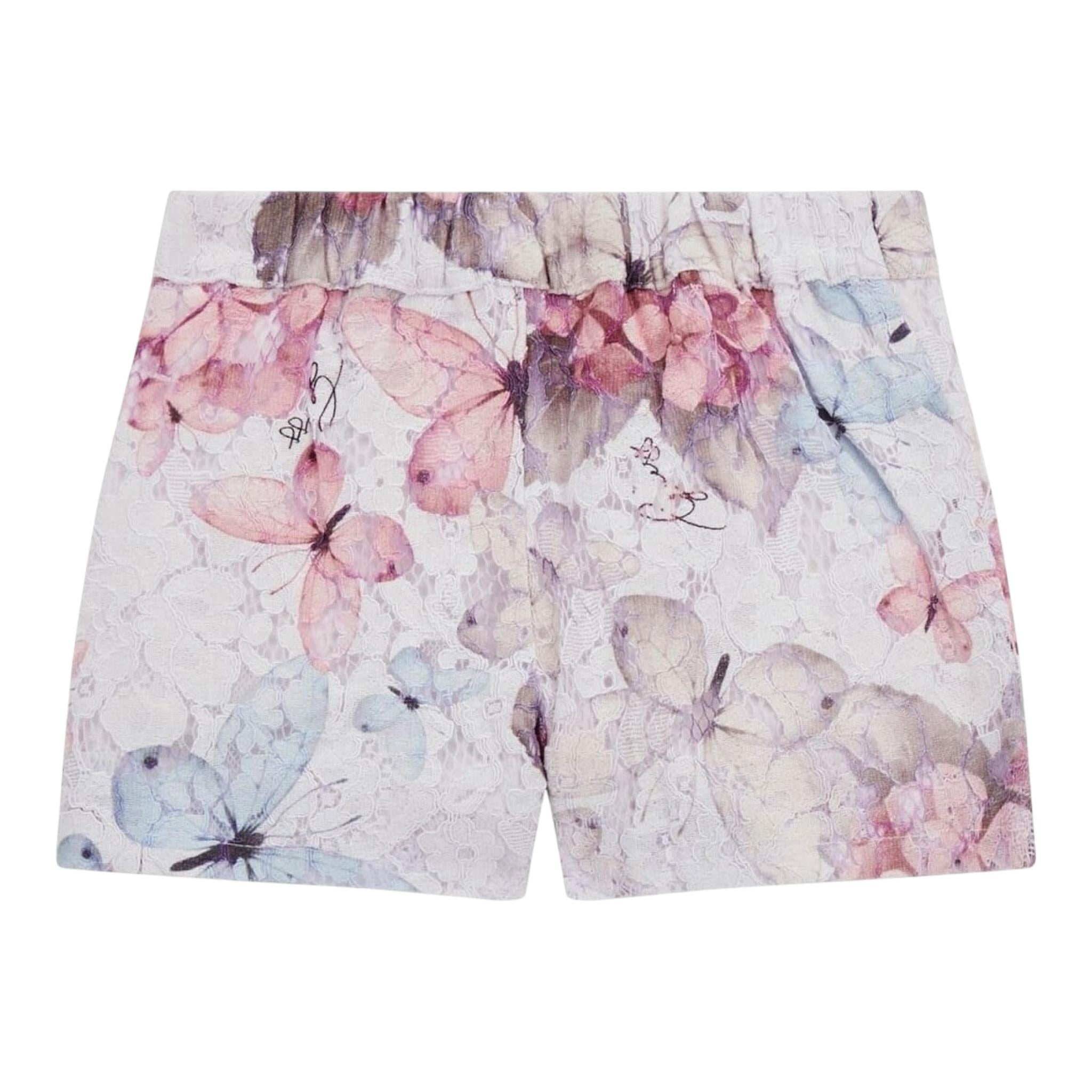 Guess Short Tinta Unita con Ricami per Neonata K5RD09WF6J0 BIANCO GUESS 