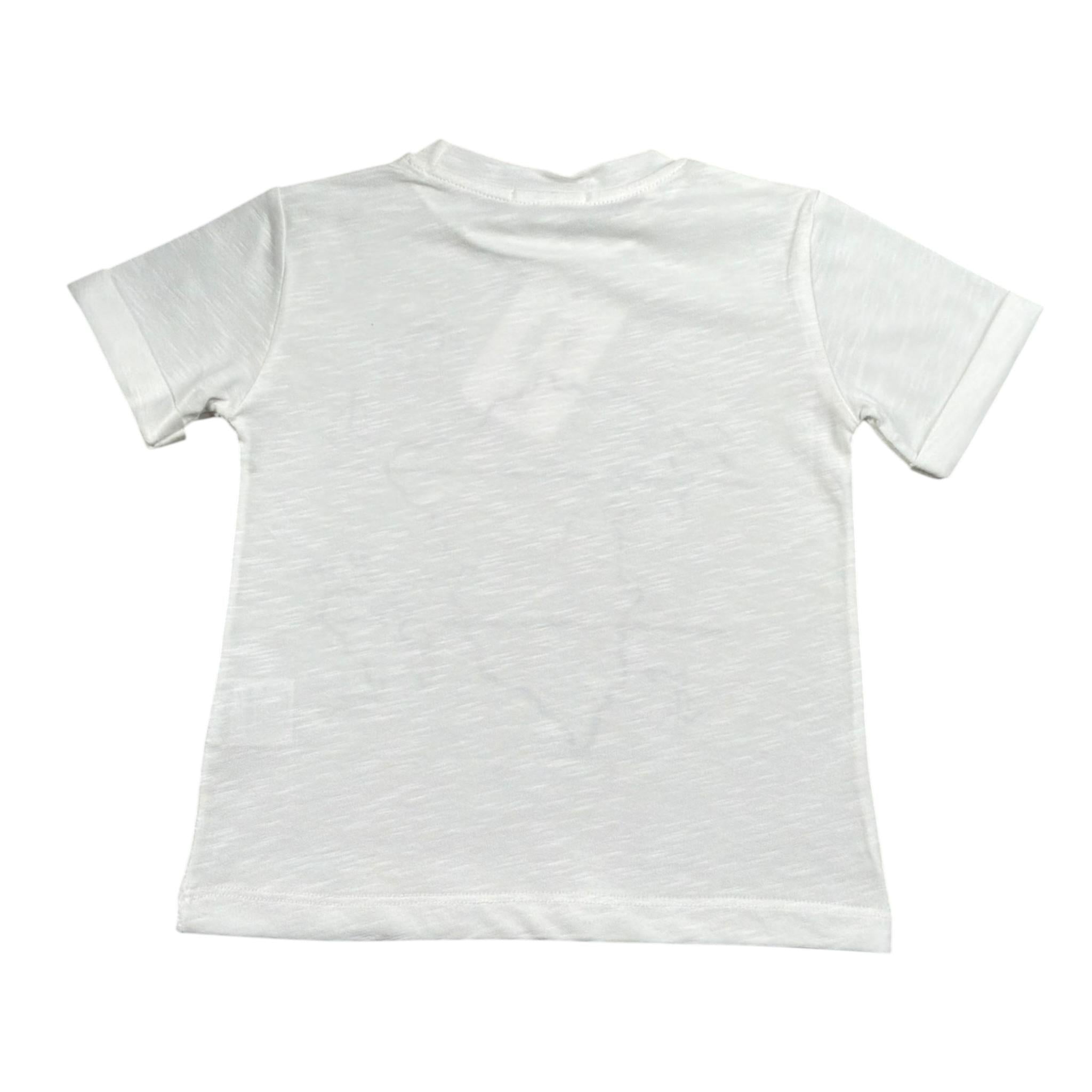 Lalalu' T-Shirt Girocollo tinta unita Bianco per Neonato TSL230PB BIANCO LALALU' 
