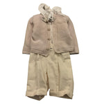 MARLU' completo 4 pezzi cardigan-pantalone-camicia-papilln Beige per Neonato IK20760BIS BEIGE MARLU' 
