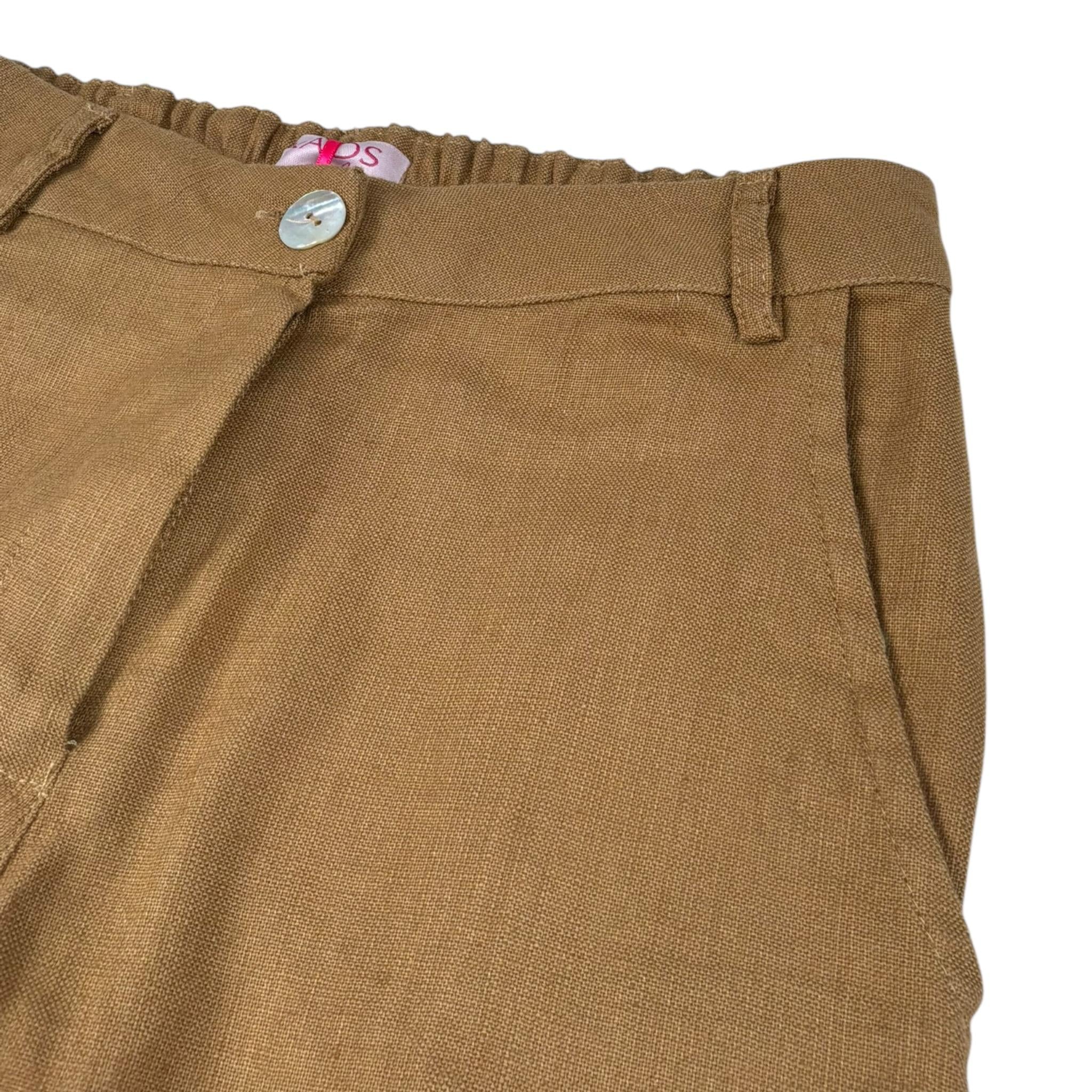 Kaos Pantalone Tinta Unita con Elastico In Vita per Bambina KS134 MARRONE KAOS 