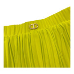 Twinset Gonna Tinta Unita con Balze per Bambina 251GJ2QQ5 GIALLO FLUO TWINSET 