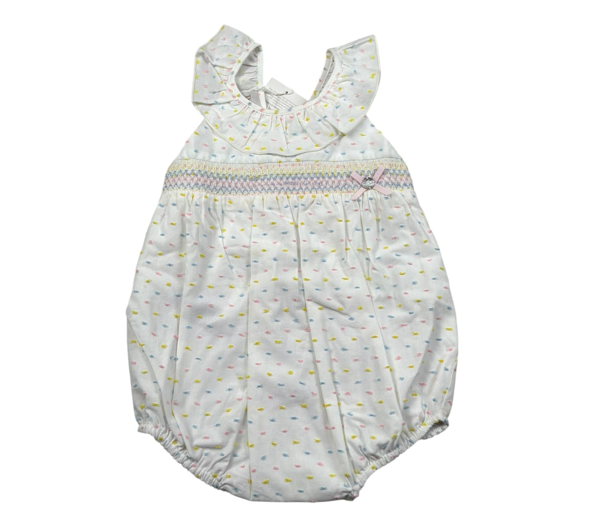 Wedoble Pagliaccetto Giromanica Tinta Unita per Neonata 005152293 BIANCO WEDOBLE 