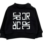 John Richmond Felpa Chiusa Girocollo Tinta Unita per Neonato RIP26025FEO NERO JOHN RICHMOND 