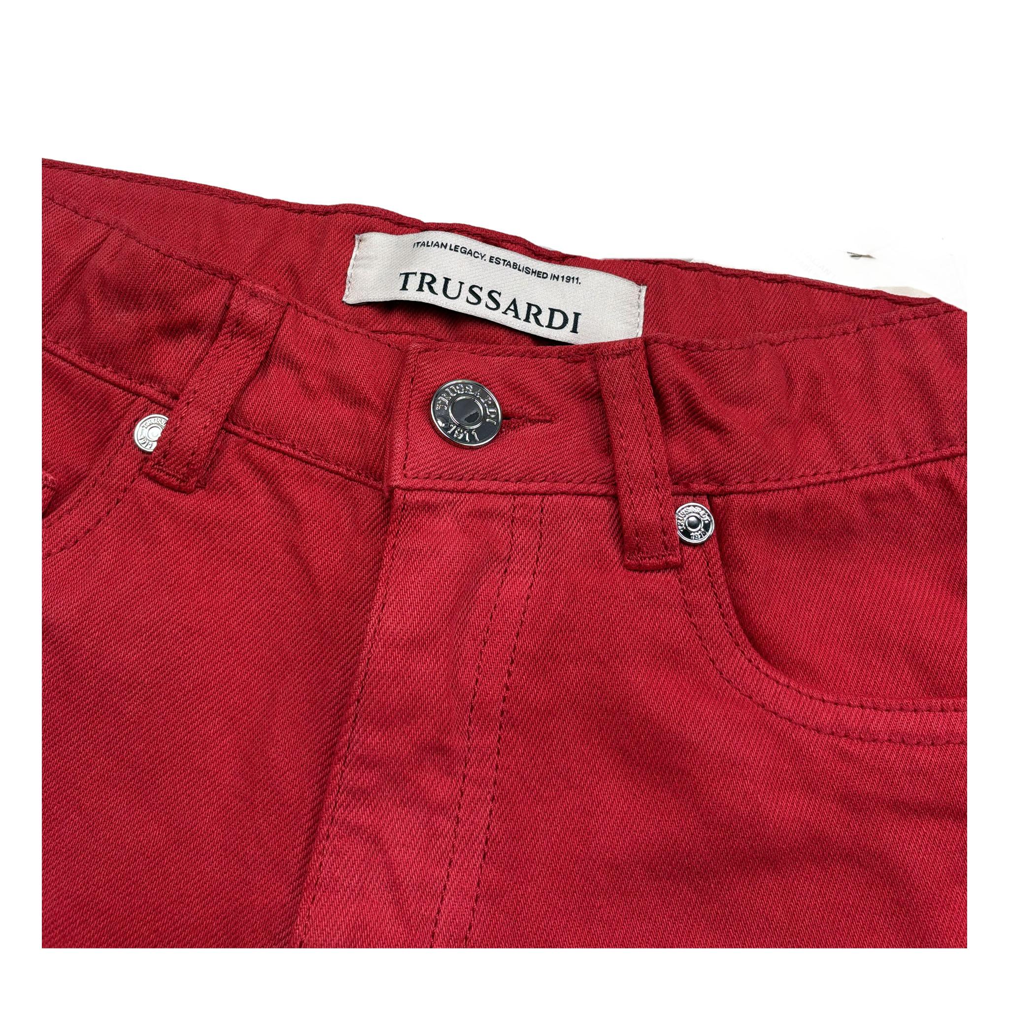 Trussardi Bermuda Tinta Unita con Girovita Regolabile per Bambino TBP26022BE ROSSO TRUSSARDI 