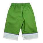 Ilfarobimbi Pantalone Tinta Unita con Elastico In Vita per Neonata IFB50484X VERDE ILFAROBIMBI 