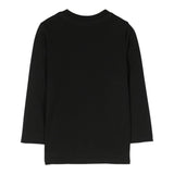 DSQUARED2 shirt girocollo tinta unita cn logo Nero per Bambino DQ1478 NERO DSQUARED2 