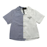 Patriot Camicia Mezza Manica Fantasia A Righe Bianco per Neonato 00814 BIANCO PATRIOT 