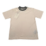 Yes London T-Shirt Girocollo Tinta Unita con Logo per Bambino JR2130X BEIGE YES LONDON 