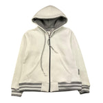 DETWELVE felpa con zip e cappuccio tinta unita con profili in contrasto Panna per Neonato CB653N PANNA DETWELVE 