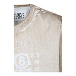 MAISON MARGIELA t-shirt tinta unita con stampa Beige per Bambino M60669 BEIGE MAISON MARGIELA 