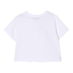 Twinset T-Shirt Girocollo Tinta Unita con Stampa per Bambina 251GJ2484X BIANCO TWINSET 