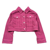Simonetta Giubbino Tinta Unita Modello Crop per Bambina SU2A17 ROSA SIMONETTA 