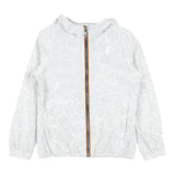 K-Way Giubbino Tinta Unita con Cappuccio per Bambina K6121UW BIANCO K-WAY 