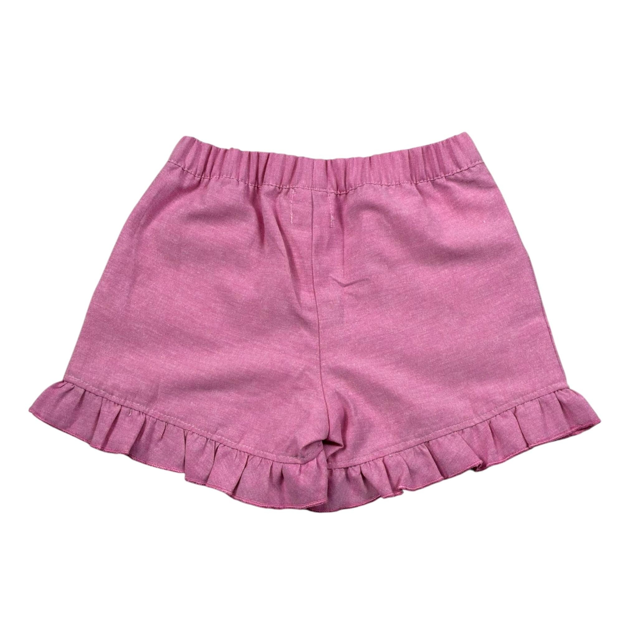 Malvi & Co Short tinta unita con Elastico In Vita Rosa per Neonata S25I117PNLC ROSA MALVI & CO 