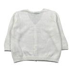 J.O. Milano Cardigan Tinta Unita Scollo A V per Neonato 573Z2 BIANCO J.O. MILANO 