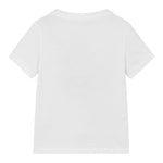 Calvin Klein T-Shirt Girocollo Tinta Unita con Stampa per Bambino IB0IB02459 BIANCO CALVIN KLEIN 