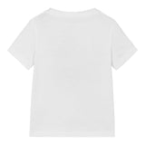 Calvin Klein T-Shirt Girocollo Tinta Unita con Stampa per Bambino IB0IB02459 BIANCO CALVIN KLEIN 
