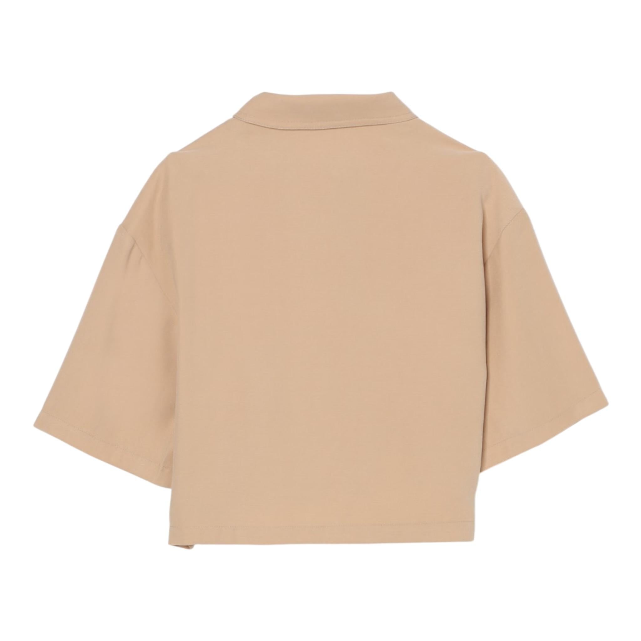 Michael Kors Camicia Mezza Manica Tinta Unita per Bambina R30331X BEIGE MICHAEL KORS 