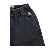 IL GUFO jeans tinta unit con elastico in vita Nero per Neonato A24PL427J0048NX NERO IL GUFO 