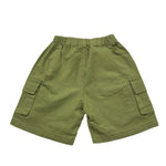 Babe & Tess Bermuda Tinta Unita con Tasconi per Neonato 24518042 VERDE BABE & TESS 